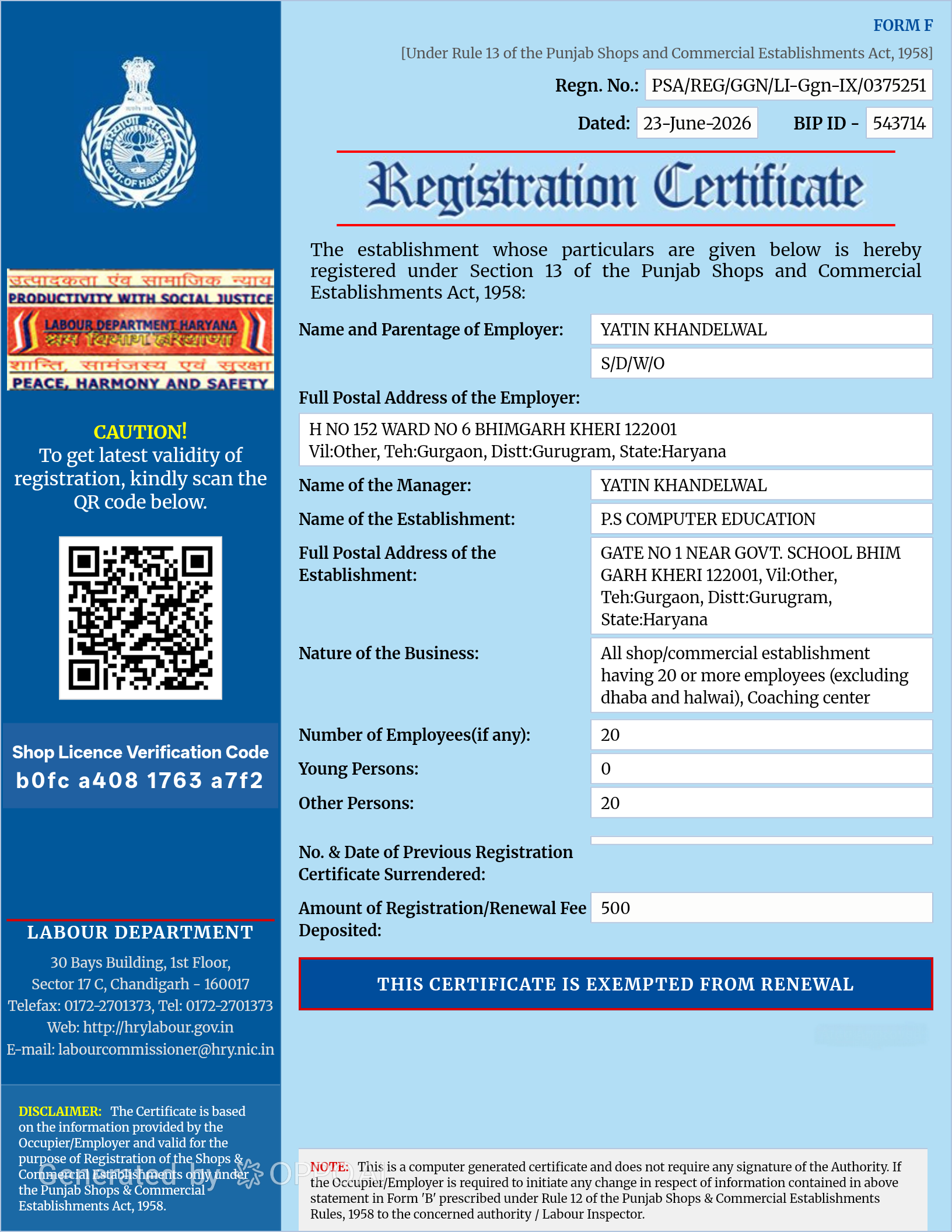 Formalizing Our Business Operations